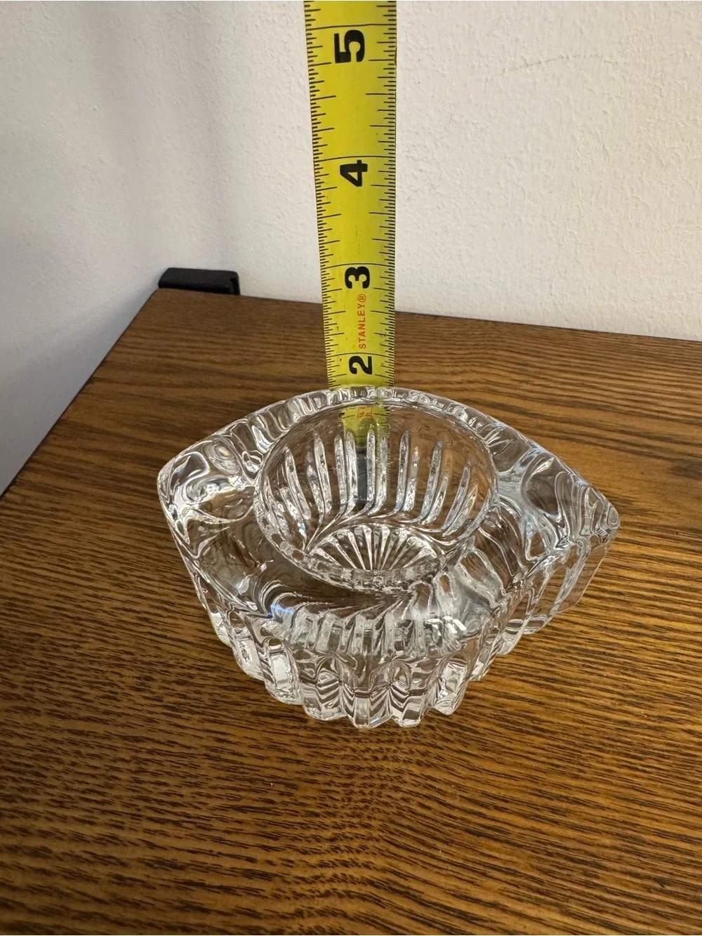 Vintage Mikasa Royal Suite Clear Crystal Votive Candle Holders - Set of 3